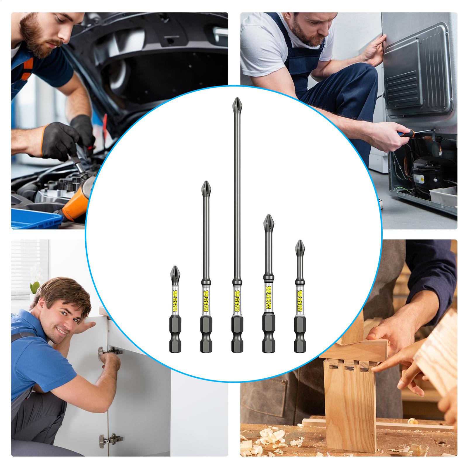 Drill Screwdriver Bit Set 5-Pi - Tools In Workshop recension och pris