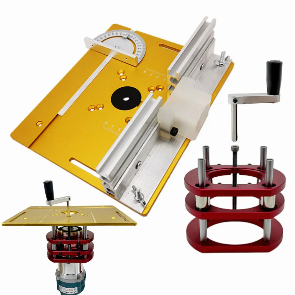 Aluminum Router Lift Kit with  - Router Table Insert recension och pris