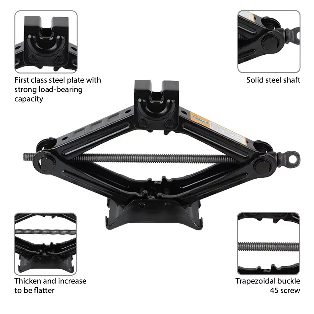 2T/3T Car Scissor Jack Manual  - Workshop Cutting Tools recension och pris